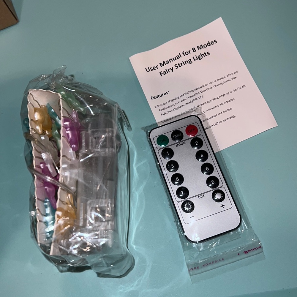 NIB Easter Decorations Rabbit String Lights, - Picture 2 of 7